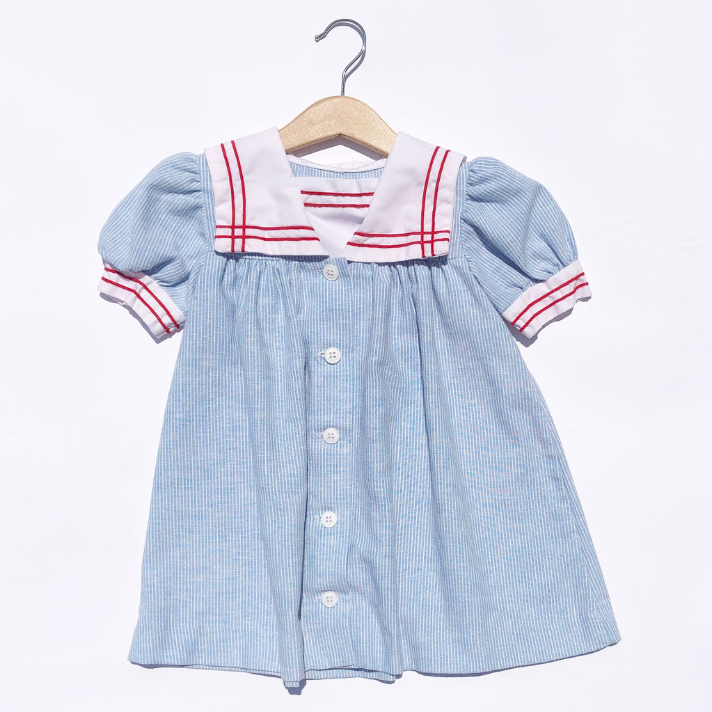 Vintage Sailor Dress size 18months to 2.5 yrs – Skye Jay Vintage Sailor Dress size 18months to 2.5 yrs – Skye Jay