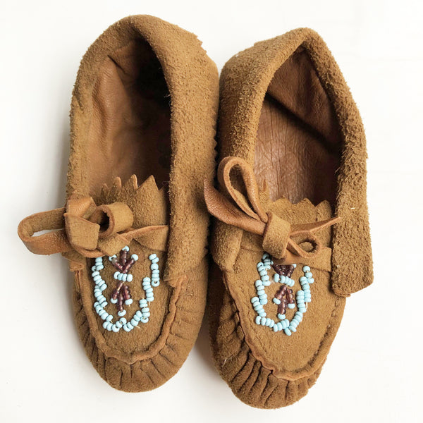 Little Suede moccasins size 3