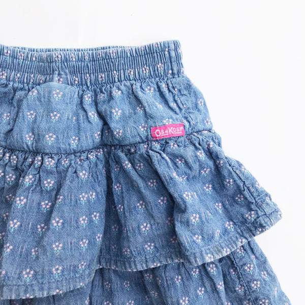 Osh Kosh Vintage Denim Ra Ra skirt Size 4