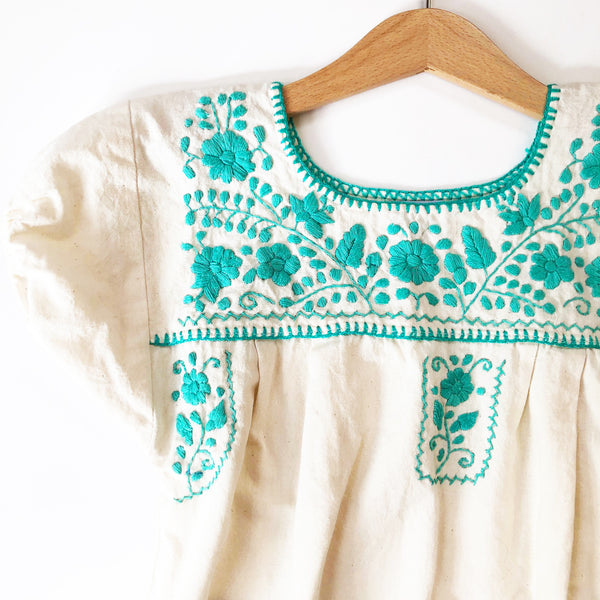Oaxacan Embroidered Vintage Dress size 4
