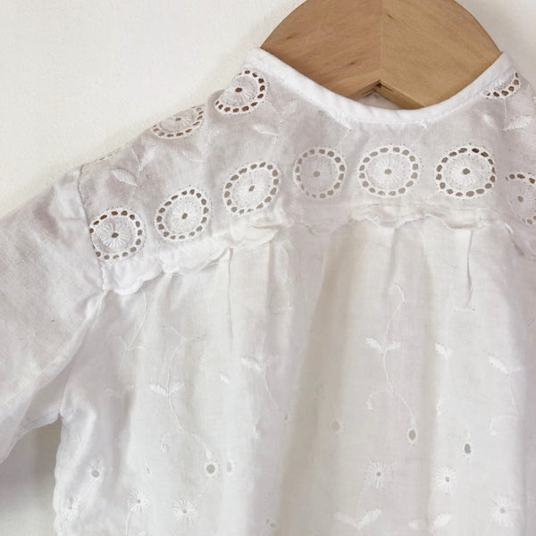Little Broderie Anglaise Blouse size 6-12 months