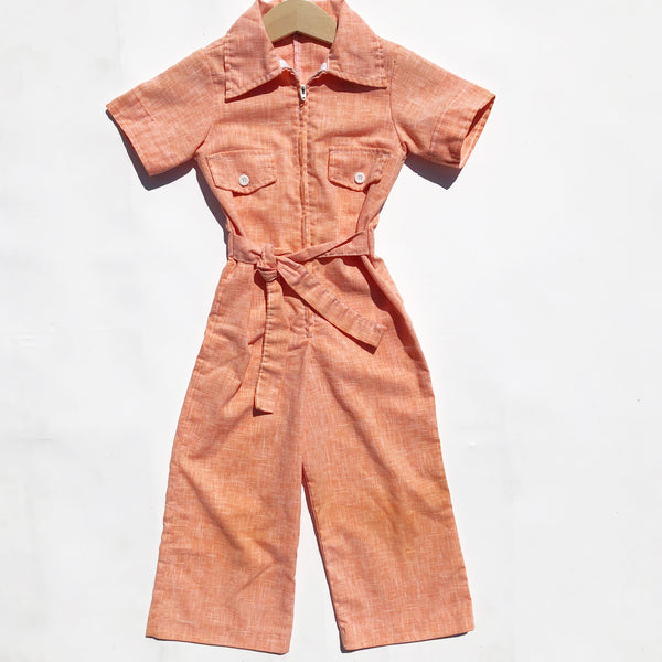 Vintage Apricot Jumpsuit size 3-4