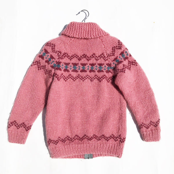 Vintage Cowichan knit Cardigan size 7-8