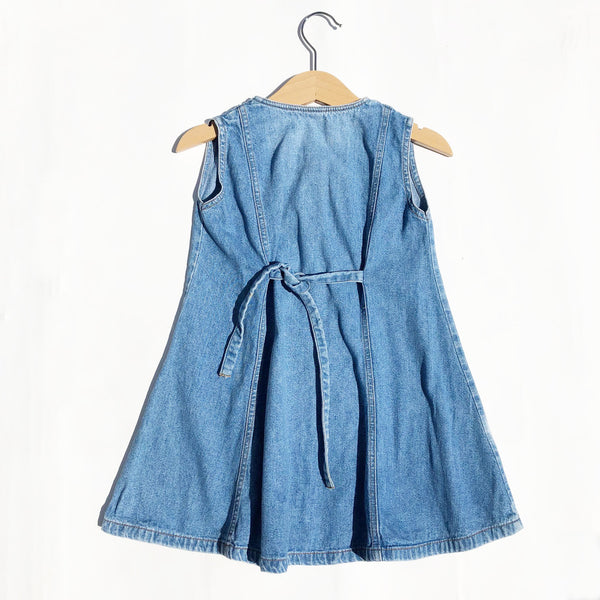 Little Denim Embroidered Dress size 2