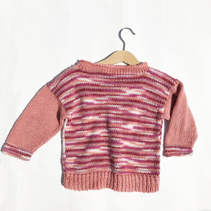 Vintage Stripe Hand Knit Sweater size 2-3