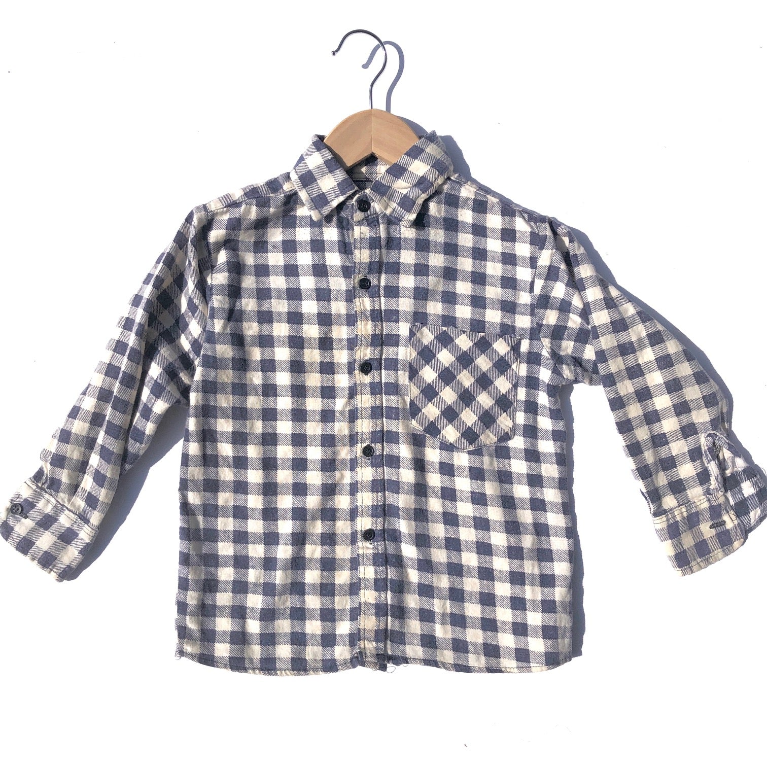 Vintage Check Flannel Shirt size 3-4