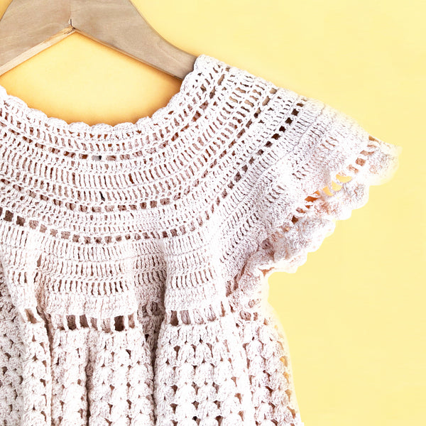 Pretty Victorian Crochet Dress Size 3-4