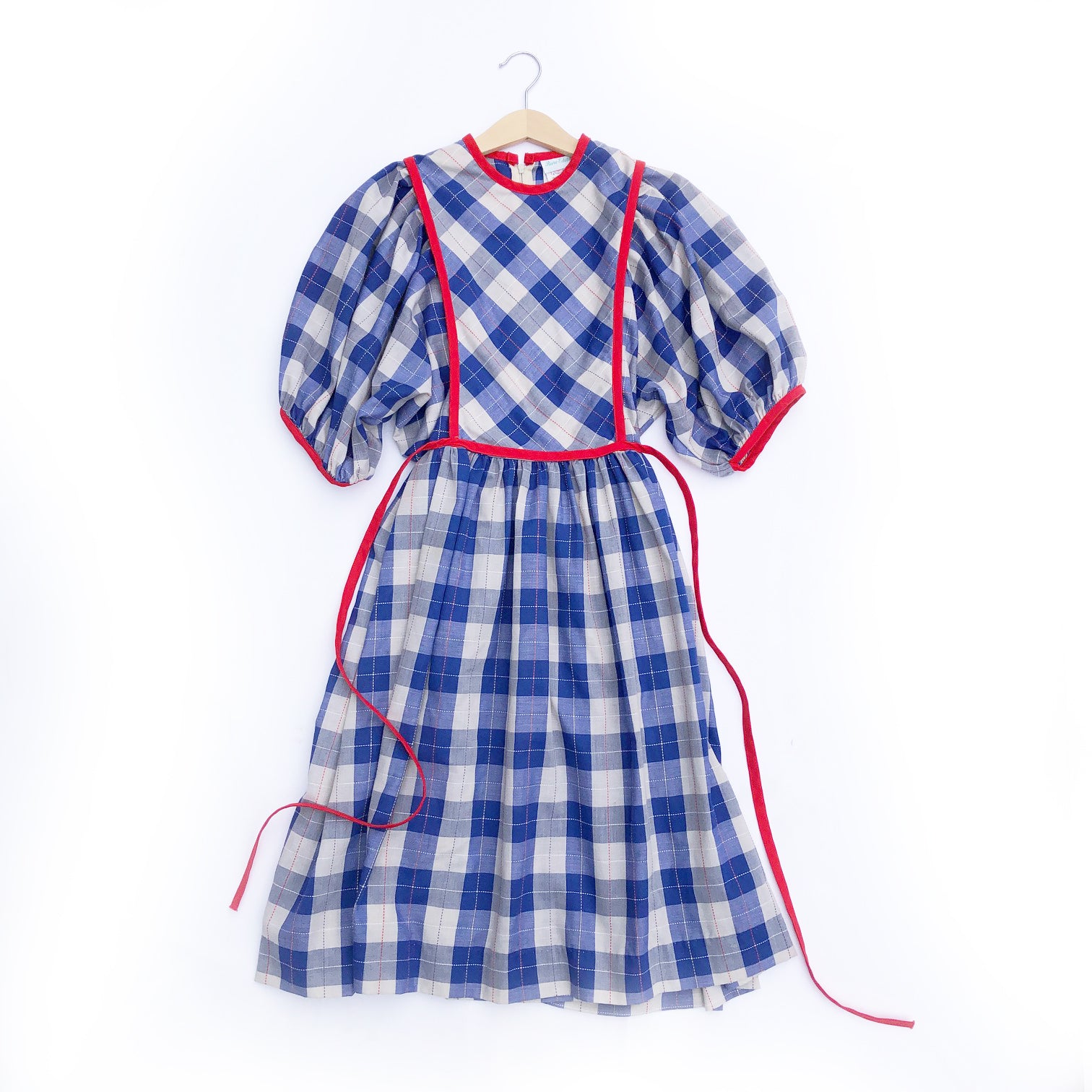 Pretty Vintage Plaid Dress Size 11-12