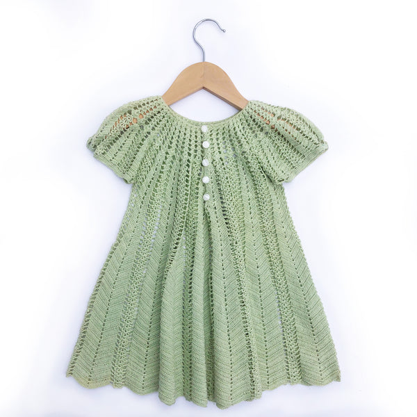 Pretty Vintage Crochet Dress Size 2-3