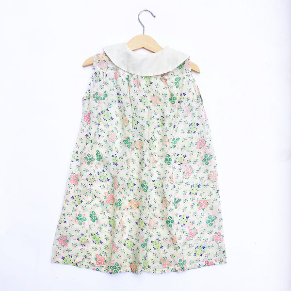 Pretty 40's Vintage Embroidered Print Dress Size 3-4