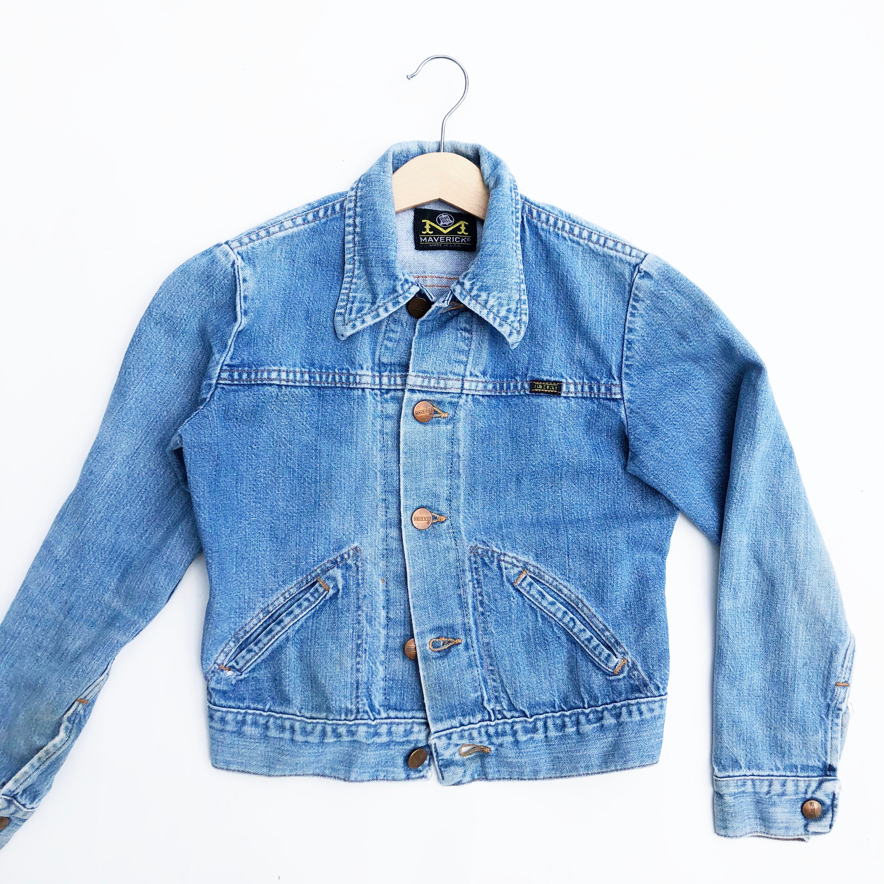 ジャケット・アウター 70s maverick denim jacket Vintage Maverick Denim Jacket size 8-9 – Skye Jay