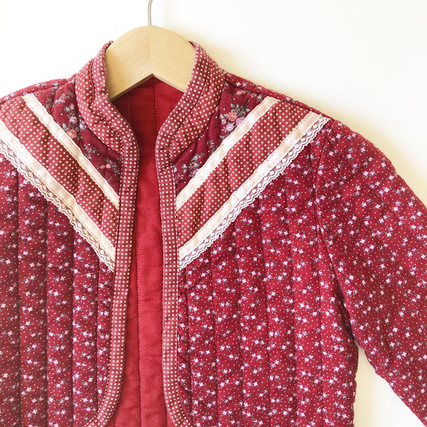 Perfect Vintage Prairie Quilted Jacket size 8-9