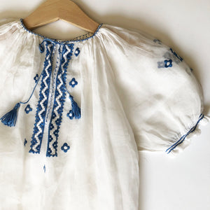 Beautiful Embroidered Hungarian Vintage Dress size 6-7