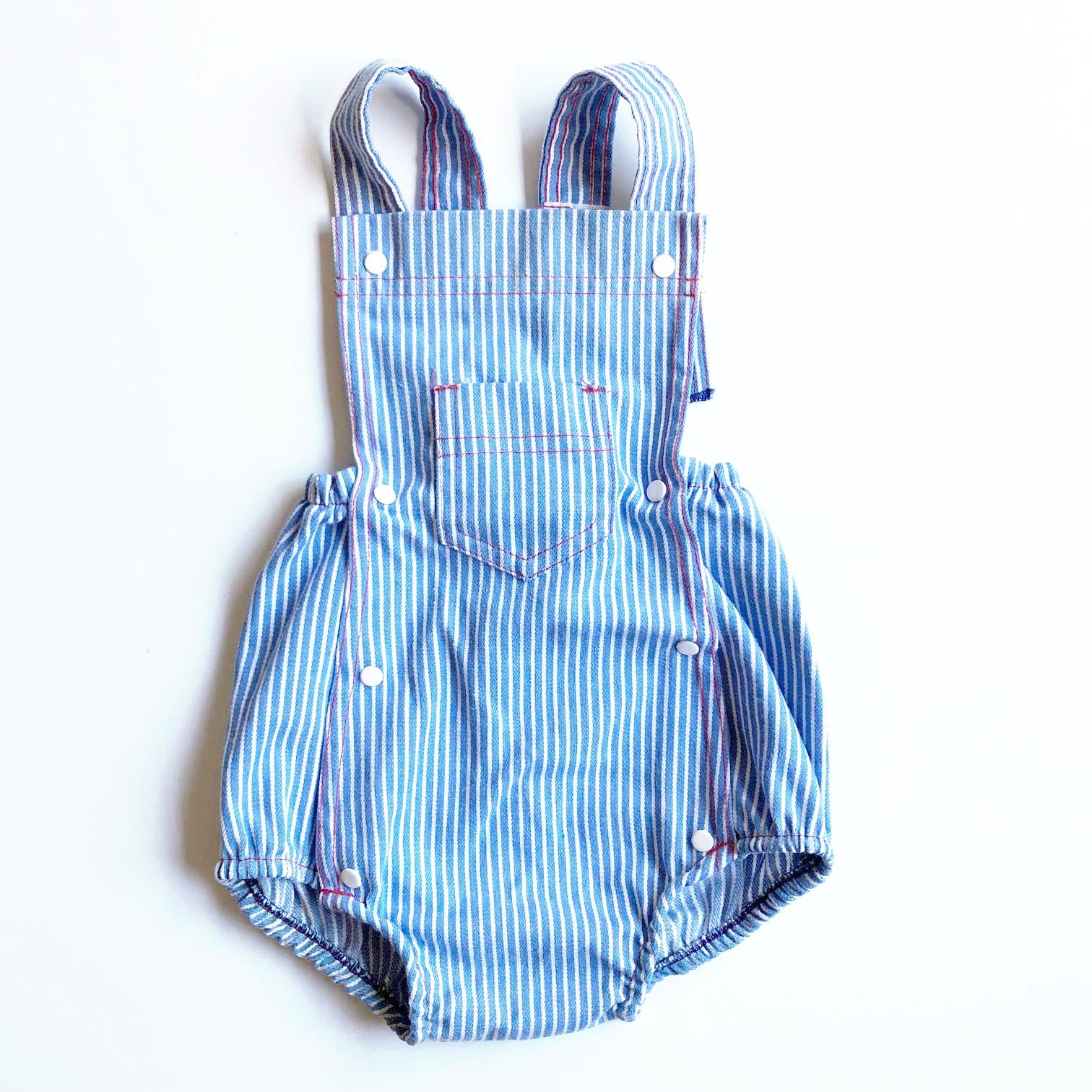 Hickory Stripe Baby Romper size 3-9 months