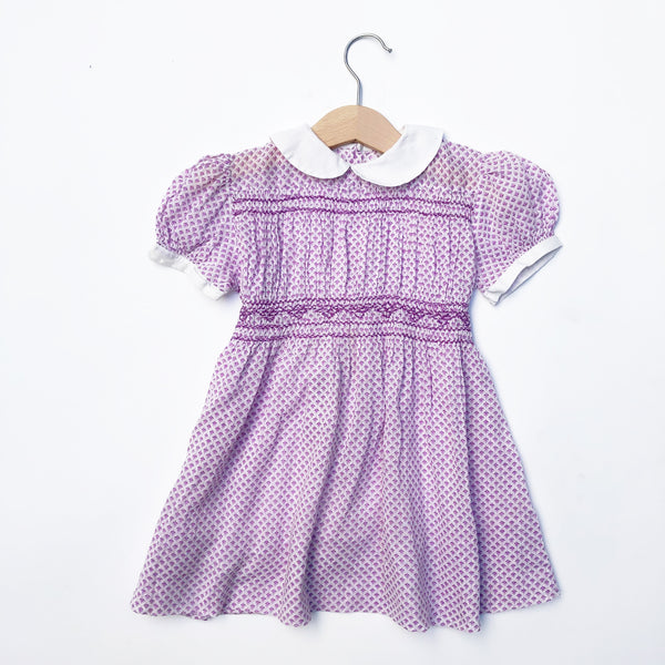 Beautiful Smocked Dress with Collar size 2-3