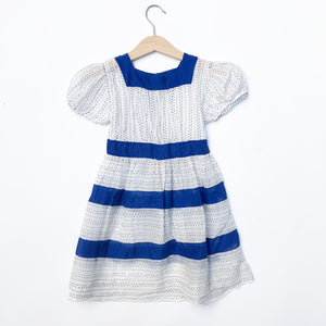 Perfect Polka Dot Dress with Contrast Stripe size 3-4