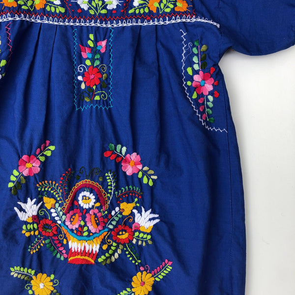 Oaxacan Embroidered Dress Size 7-8