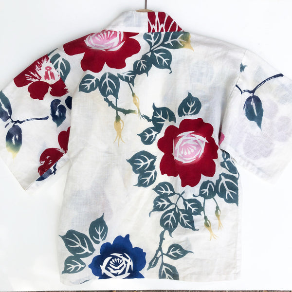 Little Rose Print Kimono size 2-3