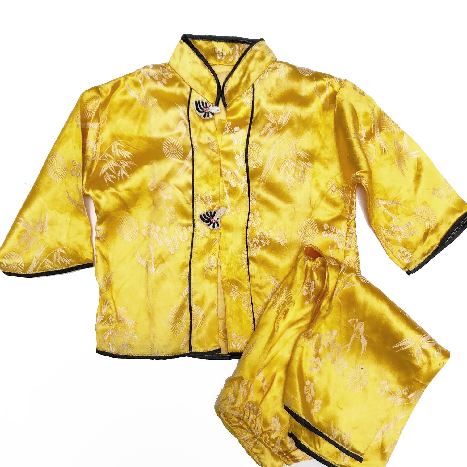 Pretty Yellow Cheongsam Pajama's size 18-24 months