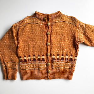 Fairisle Norwegian hand knit sweater size 8-10