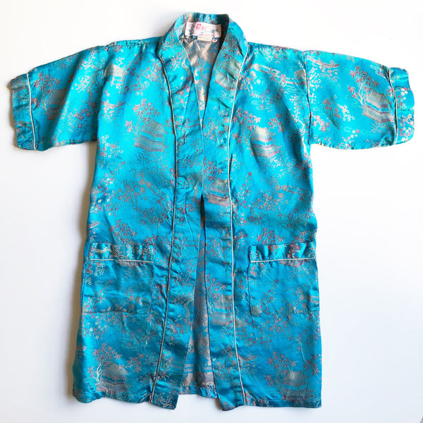 Turquoise Kimono Robe size 2-3