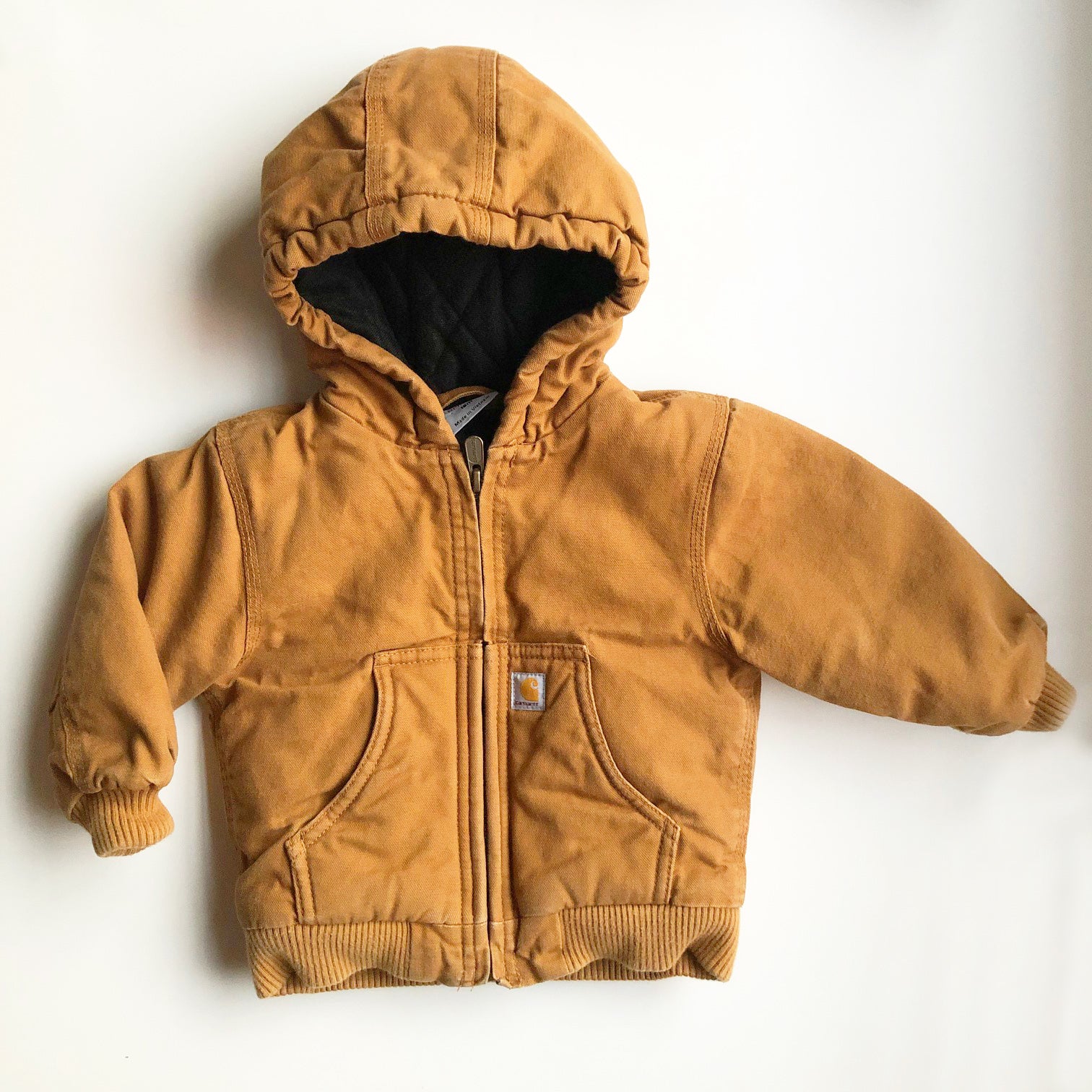 Carhartt Preloved Hooded Jacket size 18 months.