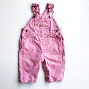 Carhartt Vintage Pink Overalls size 3 months