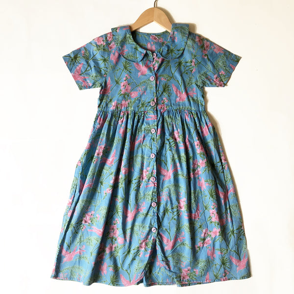 Pretty Floral Vintage Dress Size 6-7
