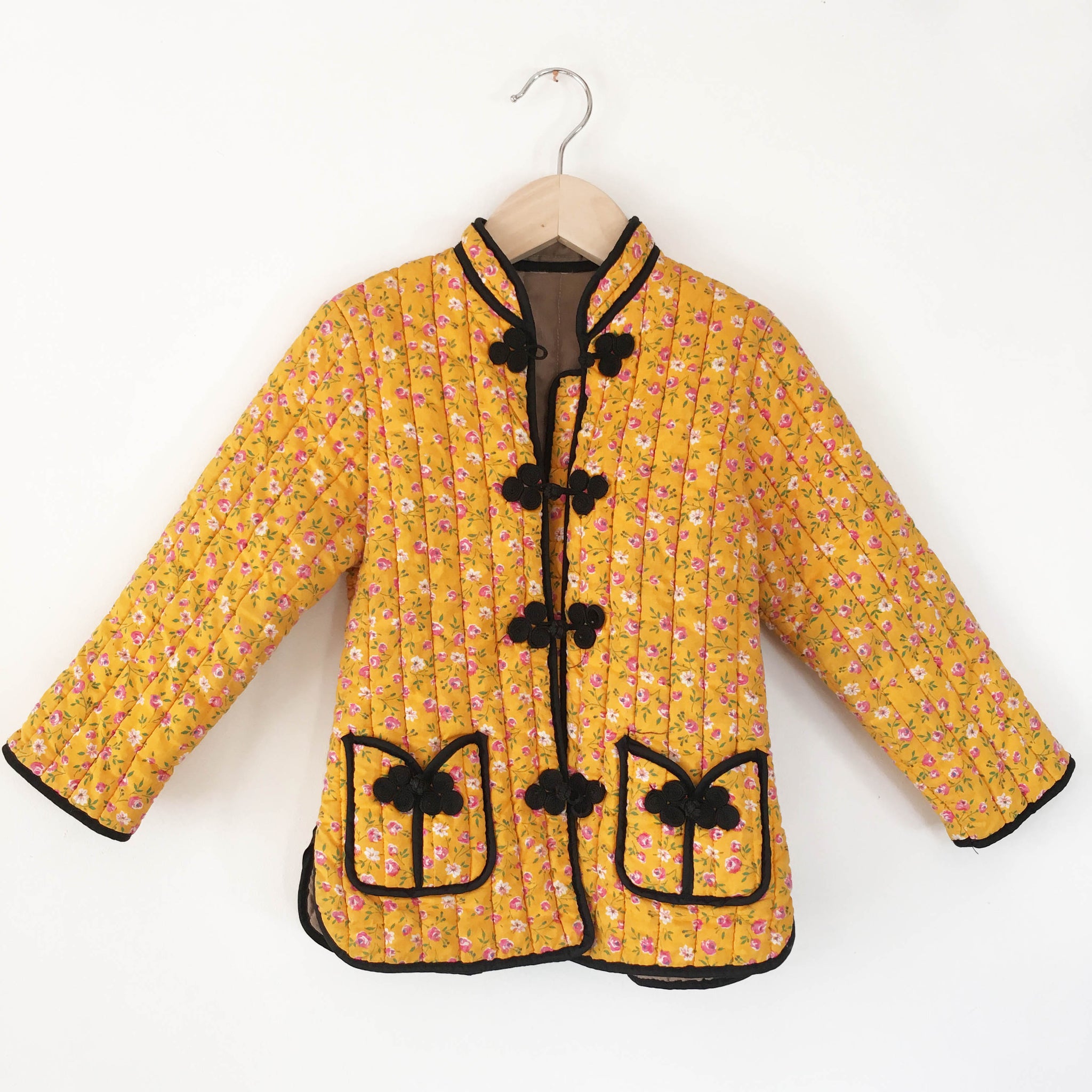 Quilted girls calico jacket 3-4