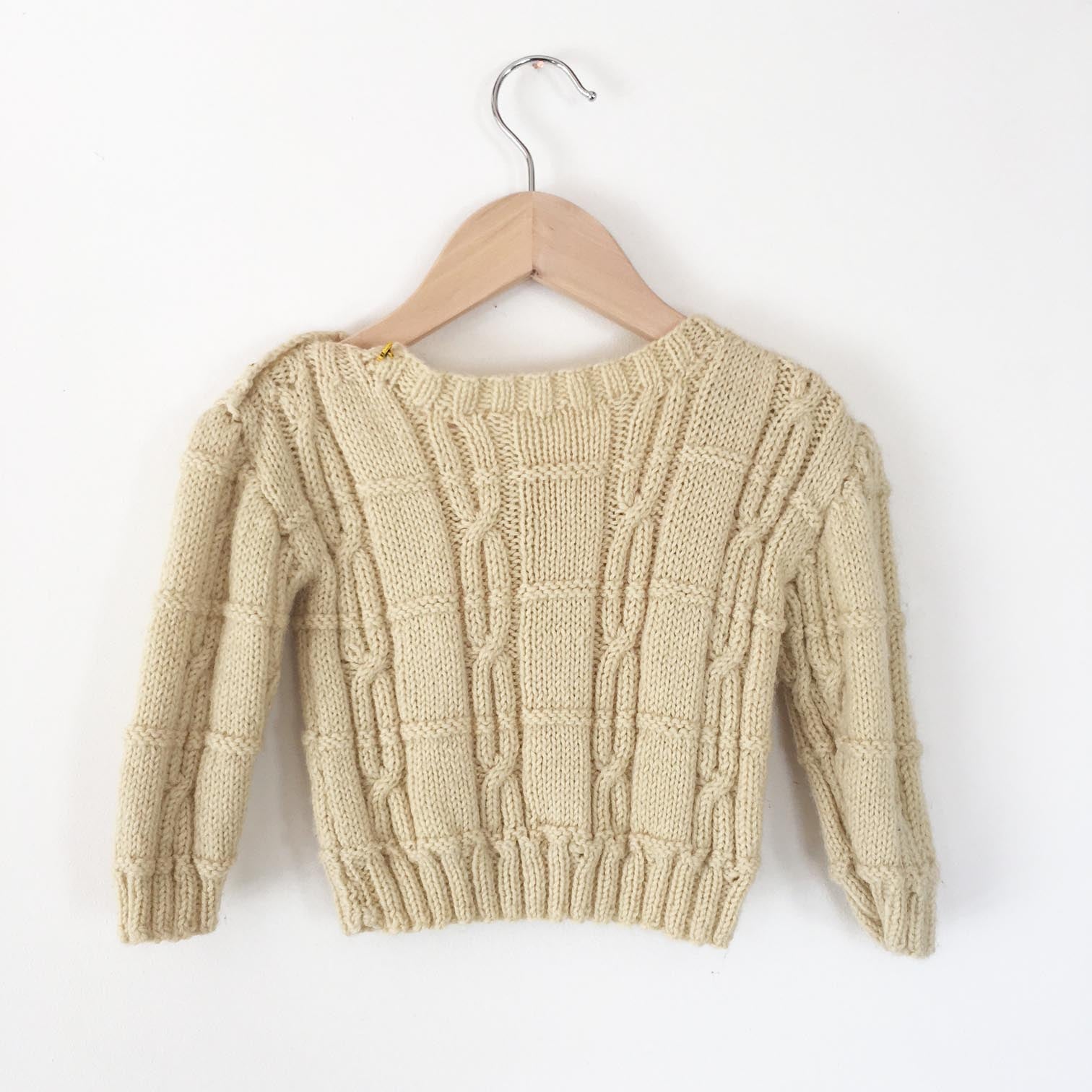 Handknit sweater size 6-12 months