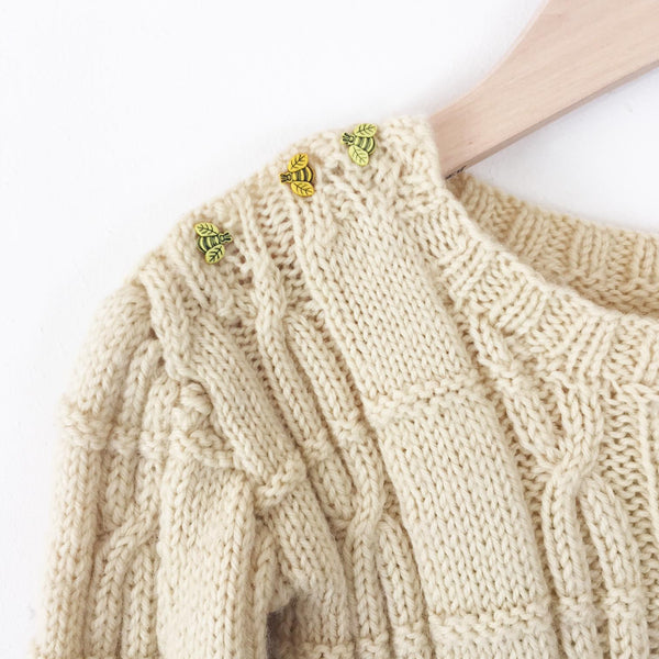 Handknit sweater size 6-12 months