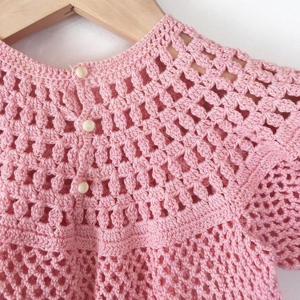 Crochet baby dress 6-12 months
