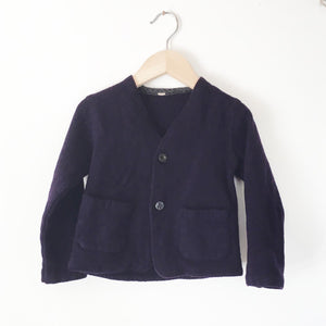 Indigo Boiled wool jacket size 12-18 months