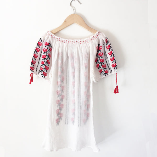 Hungarian embroidered peasant dress size 3-4