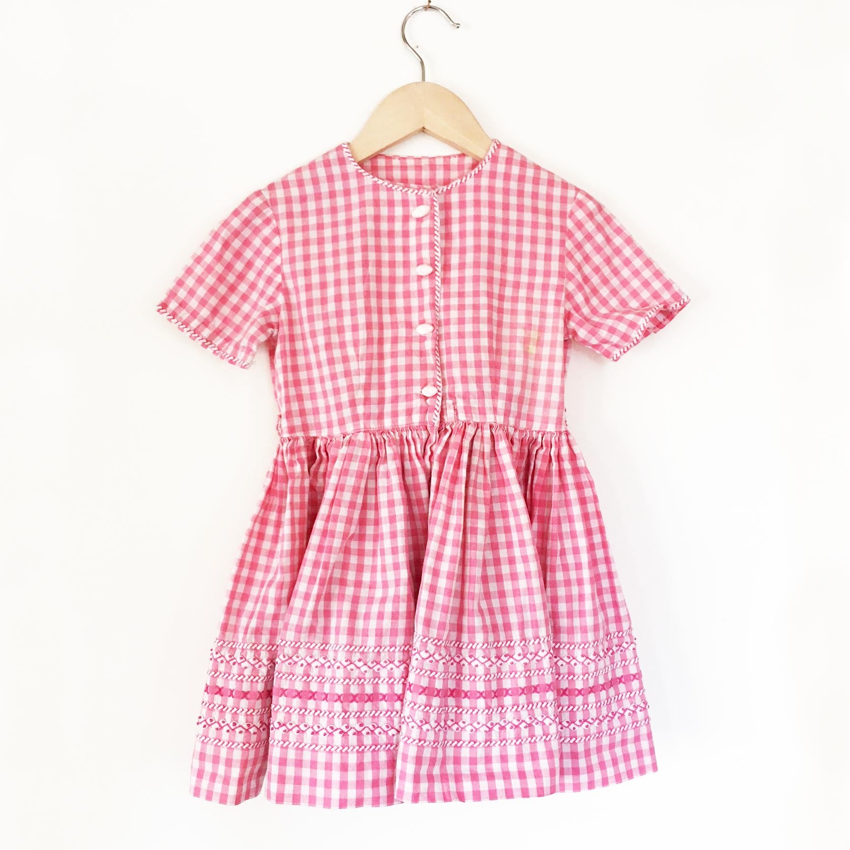 Gingham 40's dress size 3-4