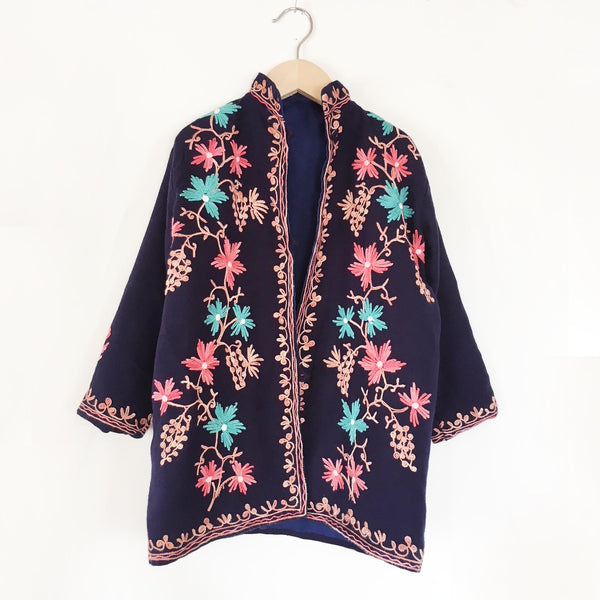 Embroidered wool jacket size 6-8