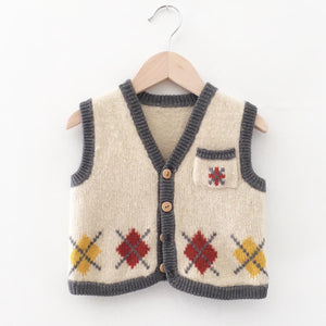 Argyle knit vest size 1-2