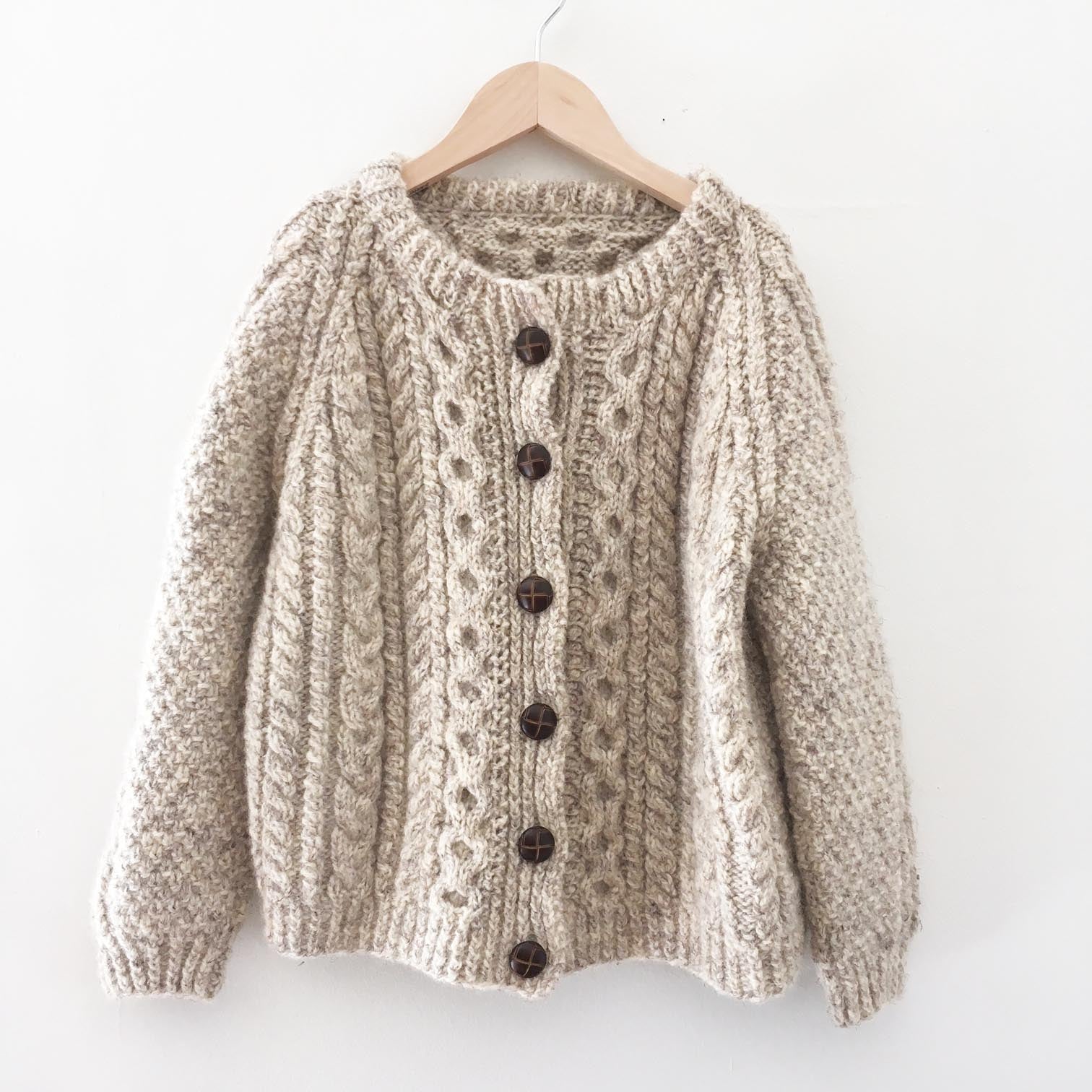 Cable knit cardigan size 10-12