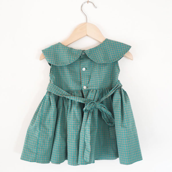 Smocked Gingham baby dress size 12-18 months