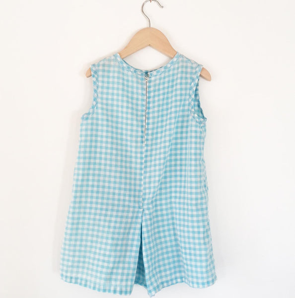 little Gingham dress with daisy embroidery Size 3-4