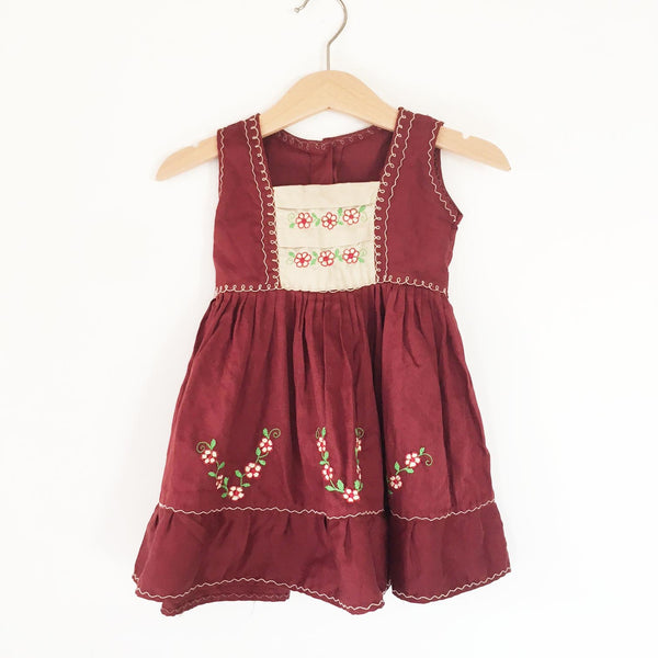 Embroidered peasant dress size 12-18 months