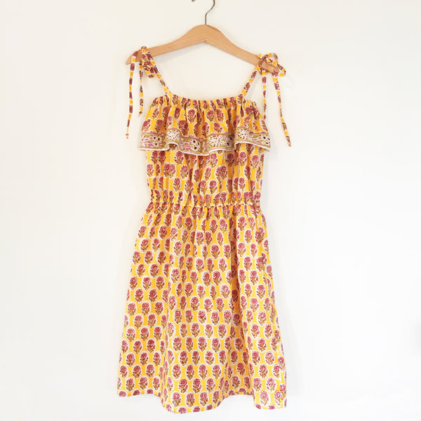 Chloe Re-imagined  Dress Yellow Block Print