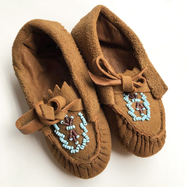 Little Suede moccasins size 3