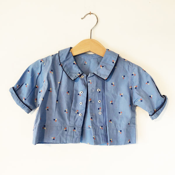 Little embroidered shirt size 6-12 months