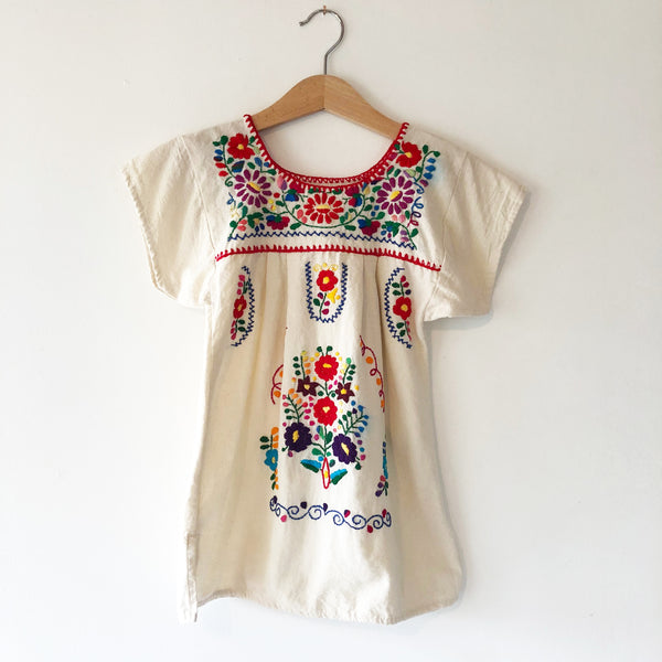 Oaxacan Embroidered peasant dress size 3-4