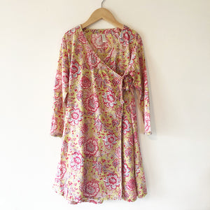 Anokhi Vintage Wrap Dress Size 4-5