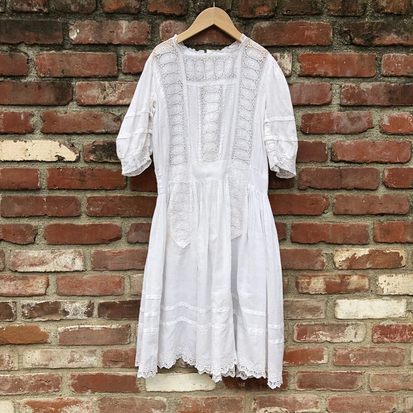 Victorian Whitework dress size 12-14