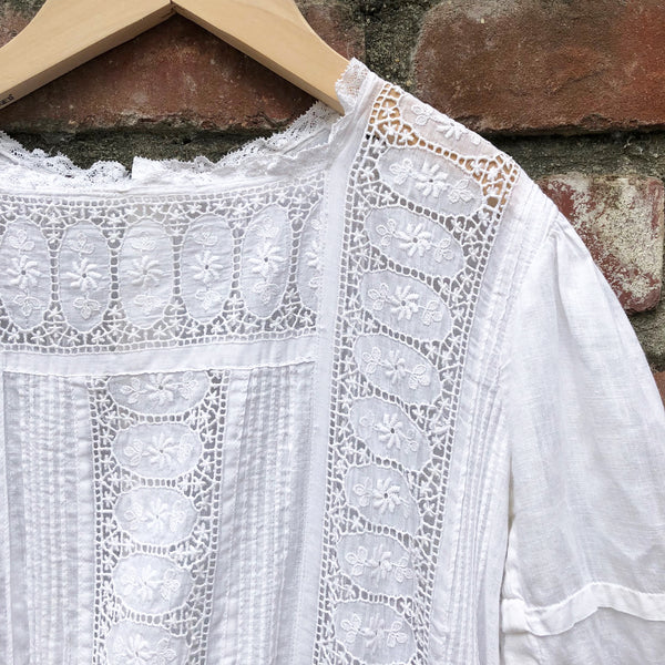 Victorian Whitework dress size 12-14