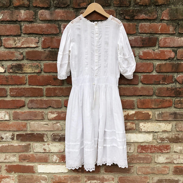 Victorian Whitework dress size 12-14