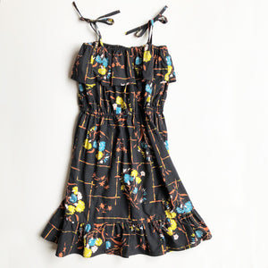 Chloe Re-purposed Dress in Black 40's print size 8